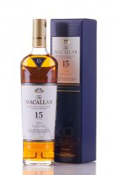 Macallan Double Cask Matured 15 years old gift box - виски Макаллан Дабл Мейчурд 15 лет 0.7 л в п/у