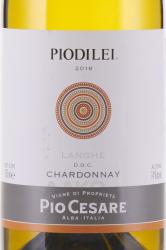 вино Пиодилей Шардоне Ланге 0.75 л белое сухое этикетка