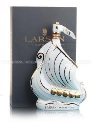 Larsen Cognac - коньяк Ларсен Файн Шампань Корабль Викингов 0.7 л белый