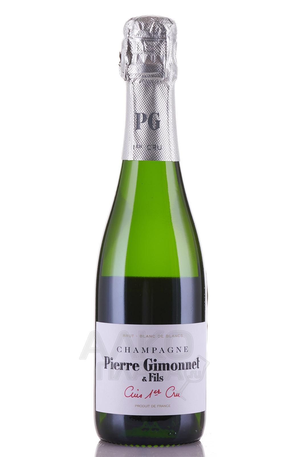 Champagne Pierre Gimonnet & Fils Cuis 1er Cru Brut - шампанское Пьер Жимоне э Фис Кюве Кюи Премье Крю брют 0.375 л