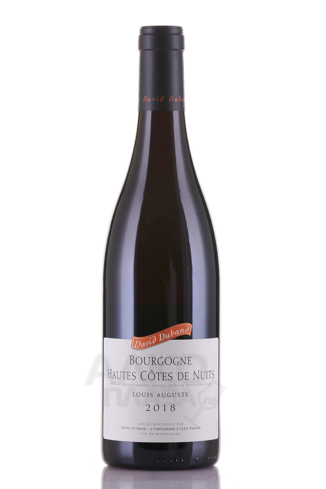 David Duband Bourgogne Hautes Cotes de Nuits Louis Auguste - вино Давид Дюбан Бургонь От Кот де Нюи Луи Огюст красное сухое 0.75 л