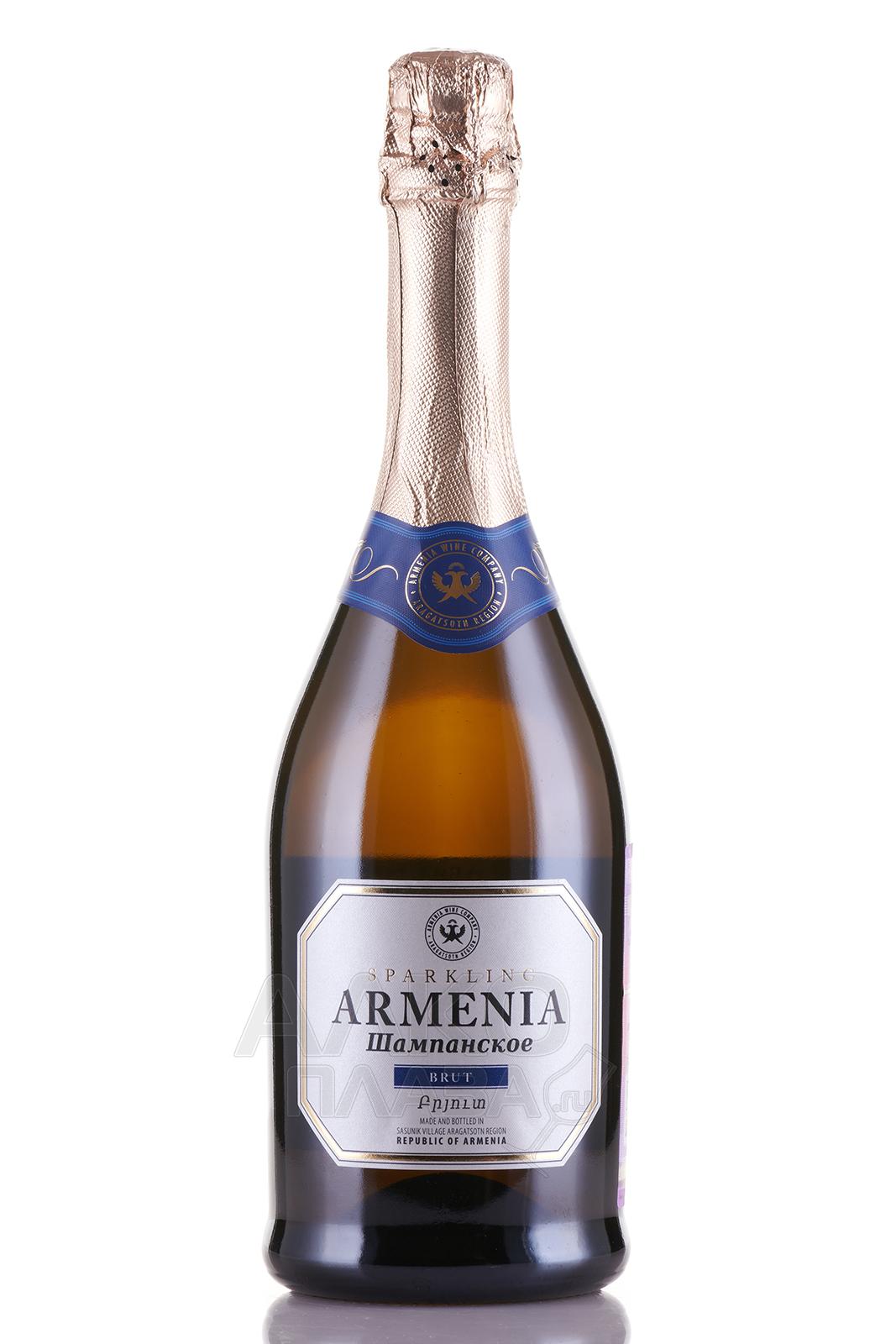 Вино игристое Армения белое брют 0.75 л