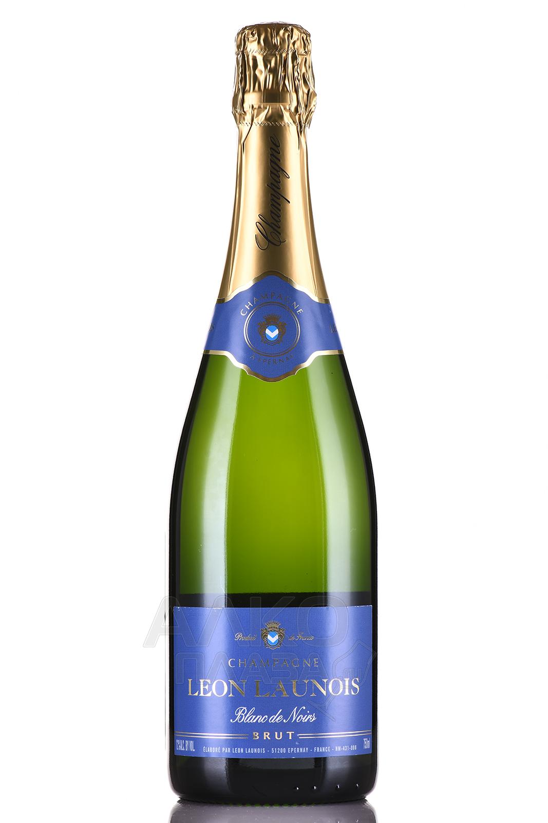 Champagne Leon Launois Blan de Noirs Brut - шампанское Леон Лонуа Блан де Нуар 0.75 л брют белое