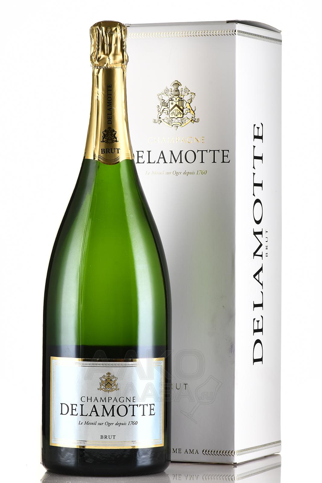 Delamotte Brut - шампанское Деламотт Брют 1.5 л брют белое в п/у