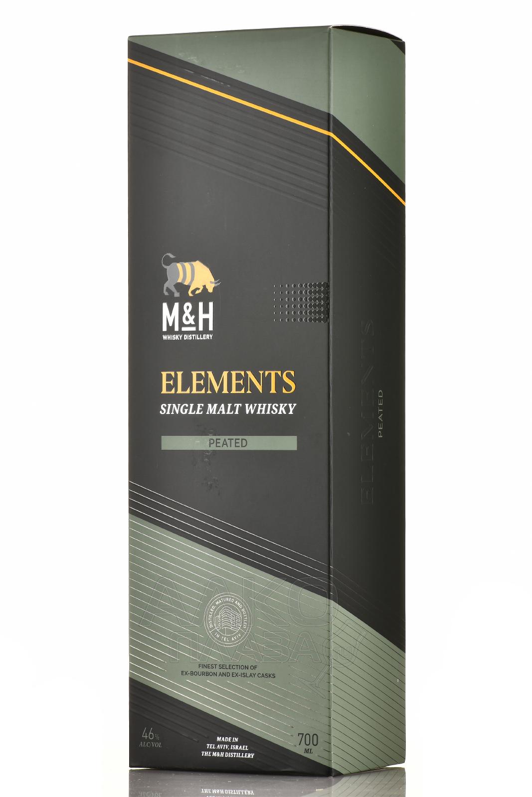 Израильский виски. Виски m&h, "elements" импортер. M&H, "elements" Peated. Виски израильский Peated. H elements