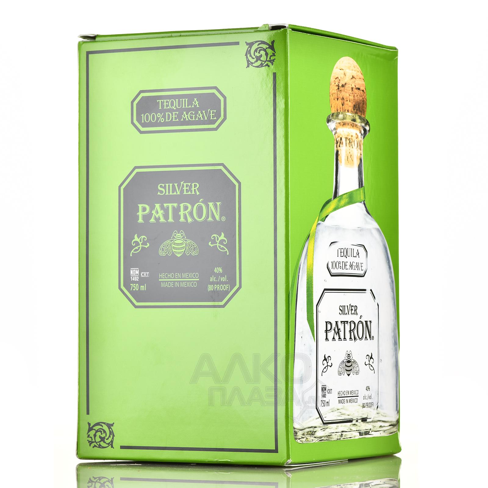 Patron Silver - купить текилу Патрон Сильвер 0.75 л - цена