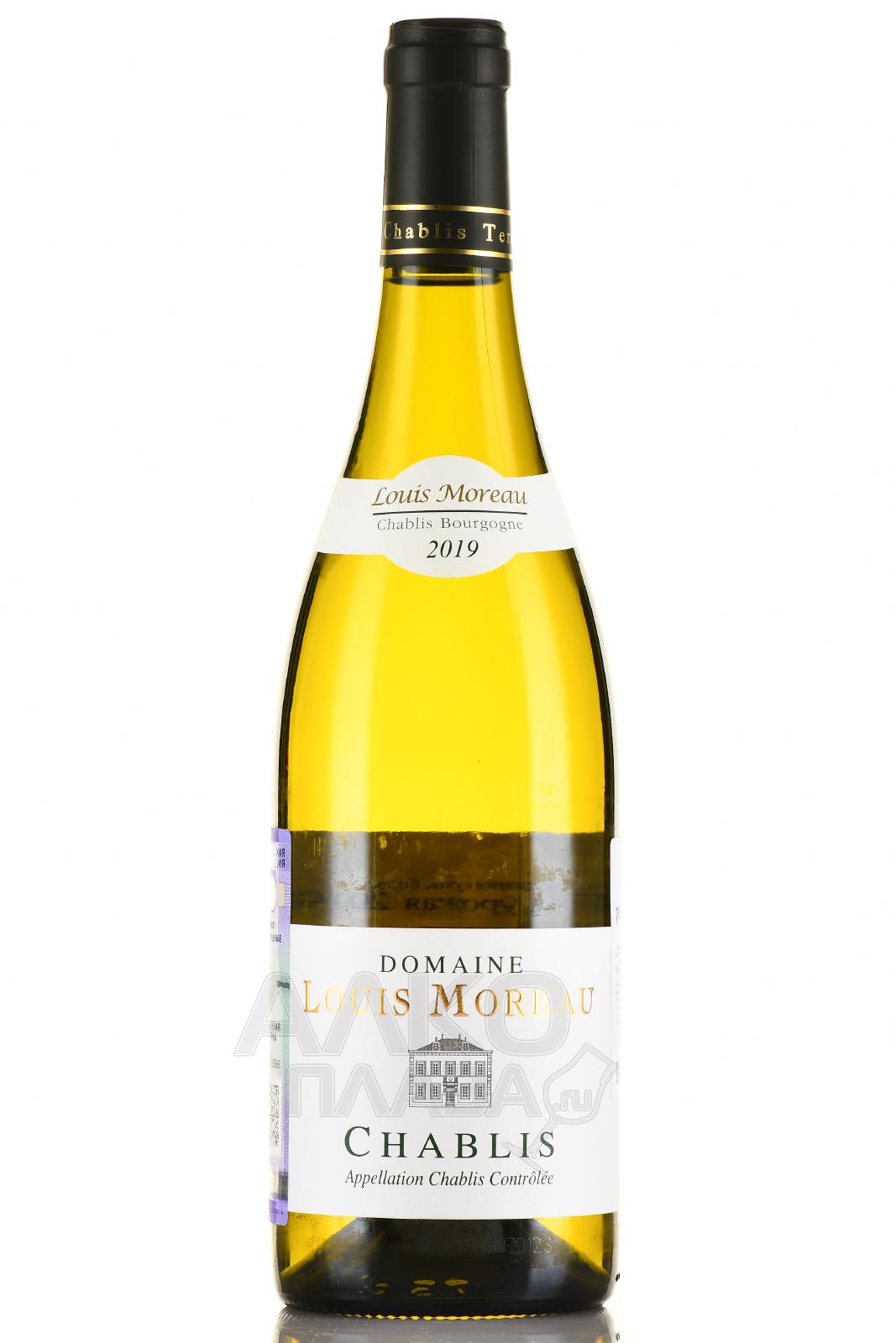 Chablis АОС Louis Moreau - вино Шабли АОС Луи Моро 0.75 л белое сухое