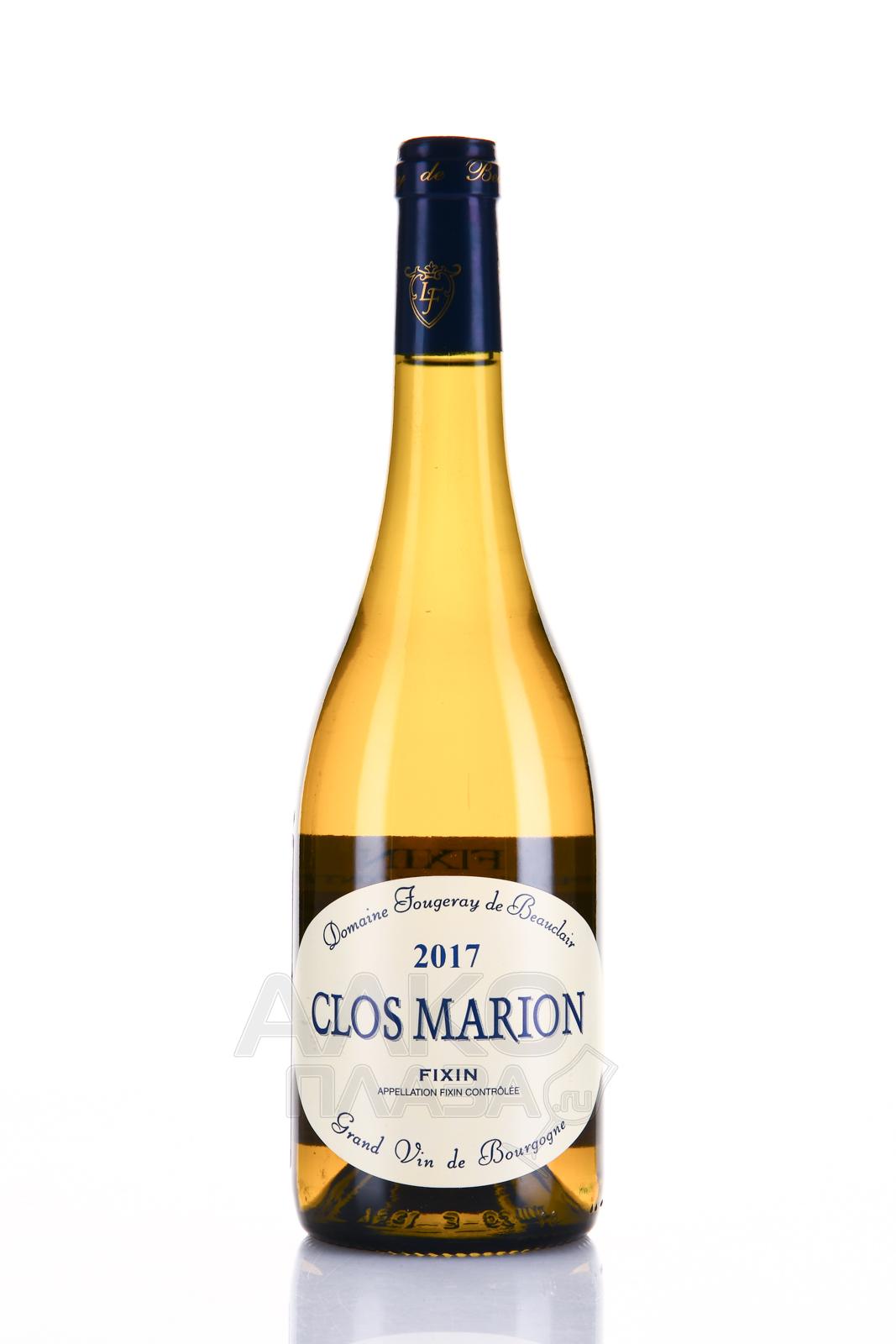 Clos Marion Fixin AOC - вино Кло Марион АОС Фисен 0.75 л белое сухое