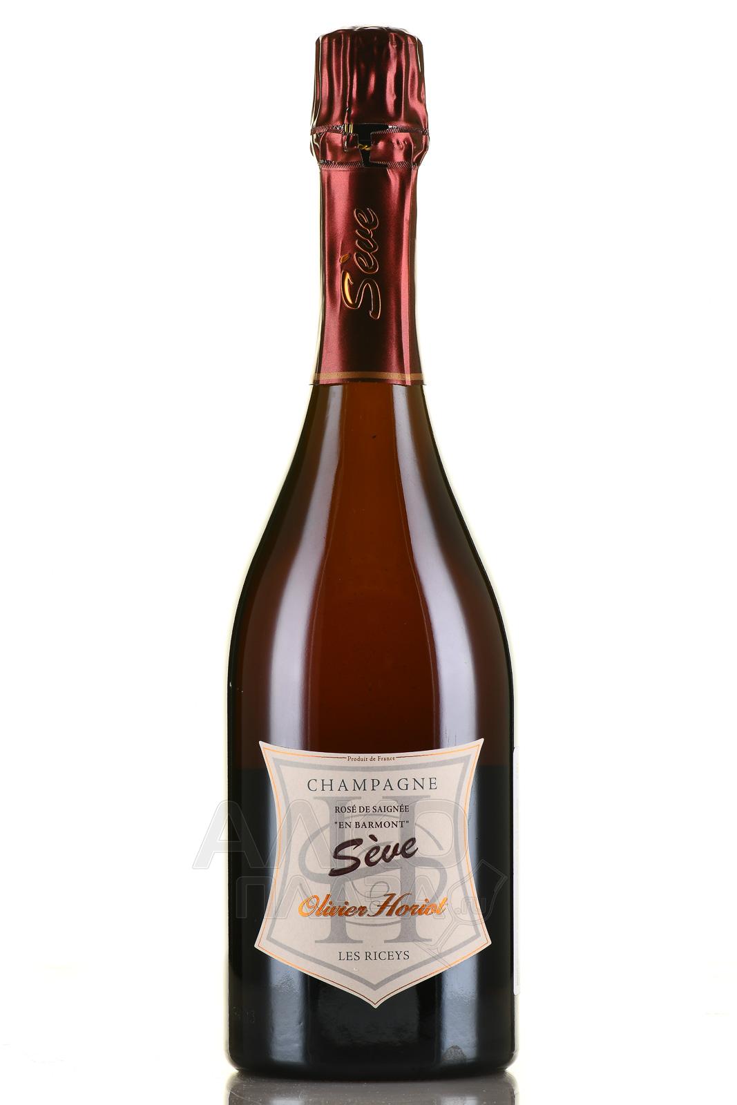 Olivier Horiot En Barmont Seve Rose de Saignee - шампанское Шампань Оливье Орио Сэв Розе де Сэне Ан Бармон 0.75 л розовое экстра брют