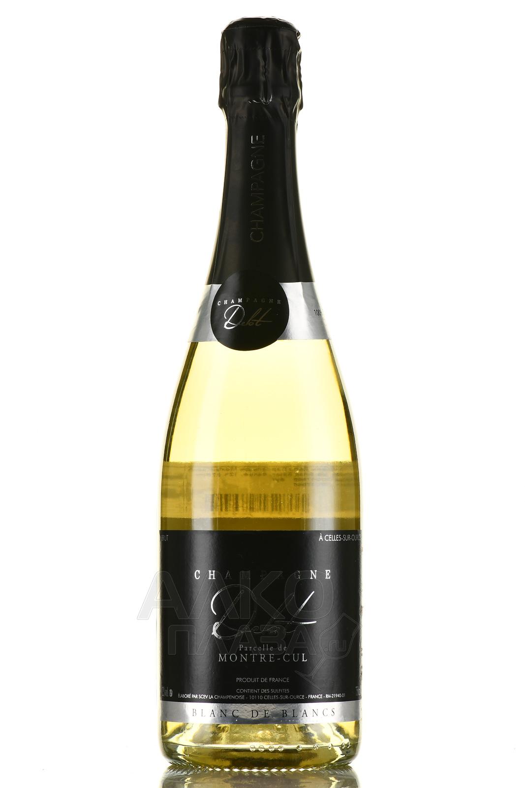 Champagne Delot Parcelle De Montre-cul Blanc De Blancs Brut - шампанское Шампань Дело Парсель де Монтр Кюль Блан де Блан Брют 0.75 л