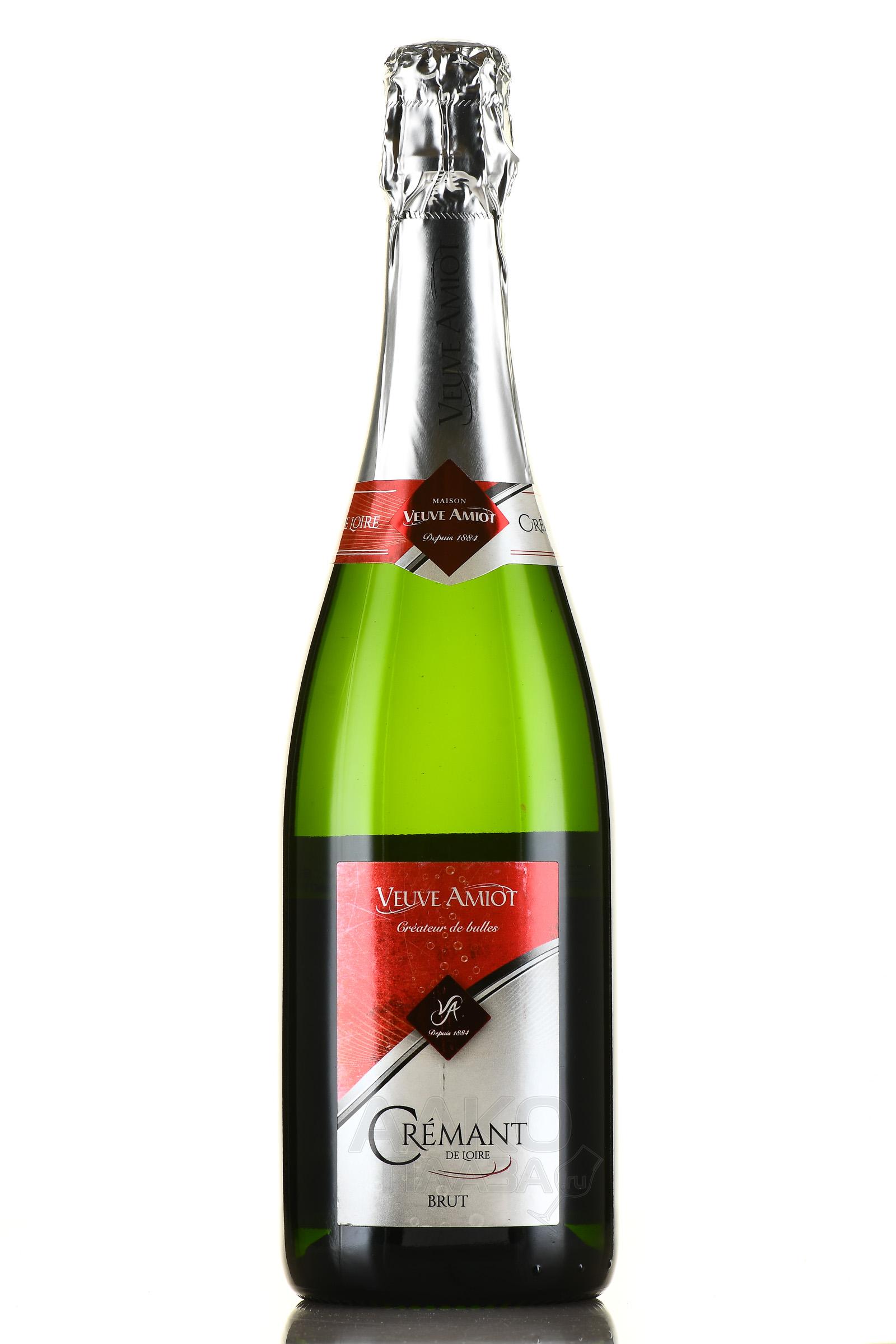 Veuve Amiot Cremant de Loire AOC Brut Blanc - вино игристое Вев Амийо Креман де Луар АОС Брют Блан 0.75 л
