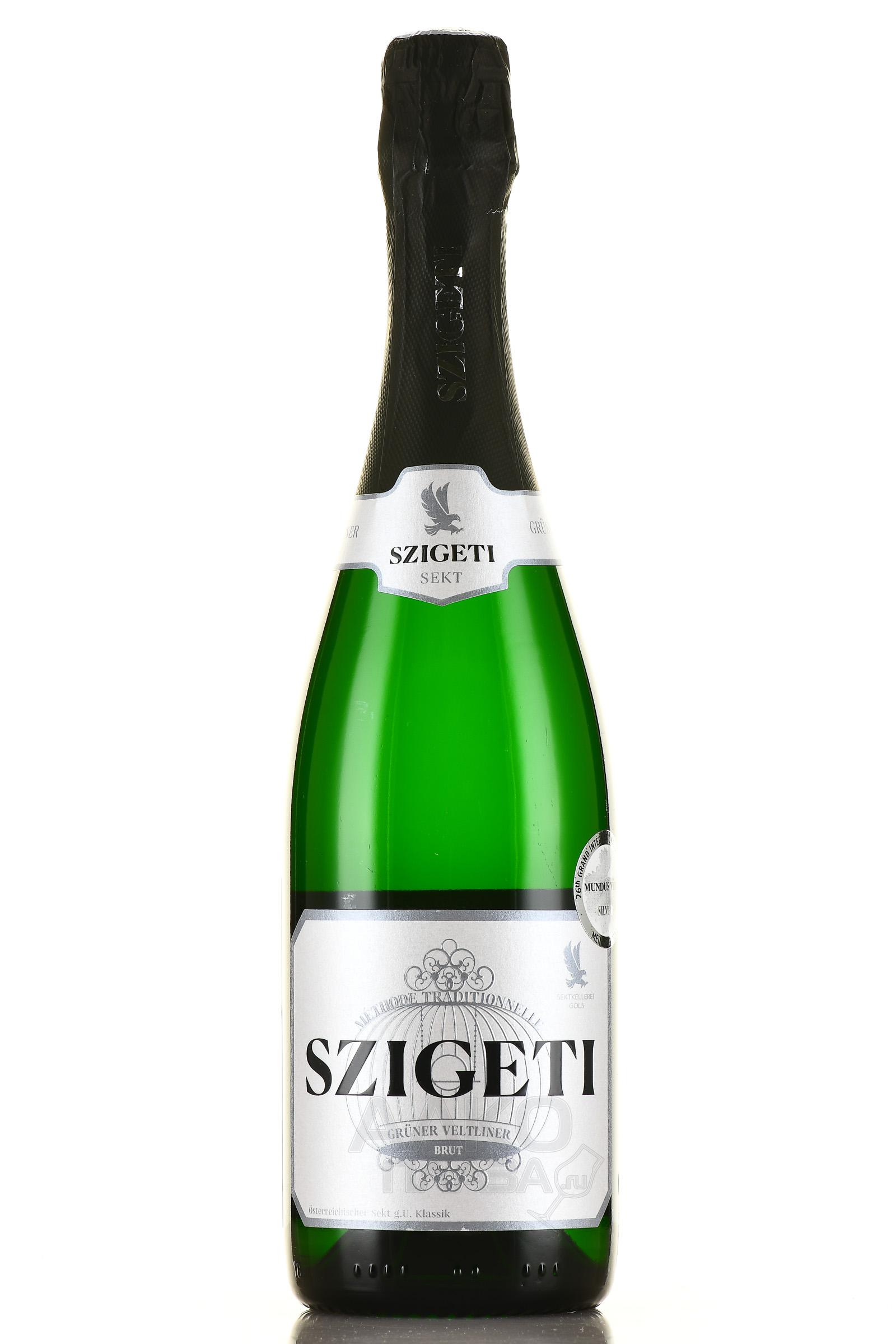 Szigeti Gruner Veltliner Sekt Brut Klassik - игристое вино Сигети Грюнер Вельтлинер Зект Брют Классик 0.75 л