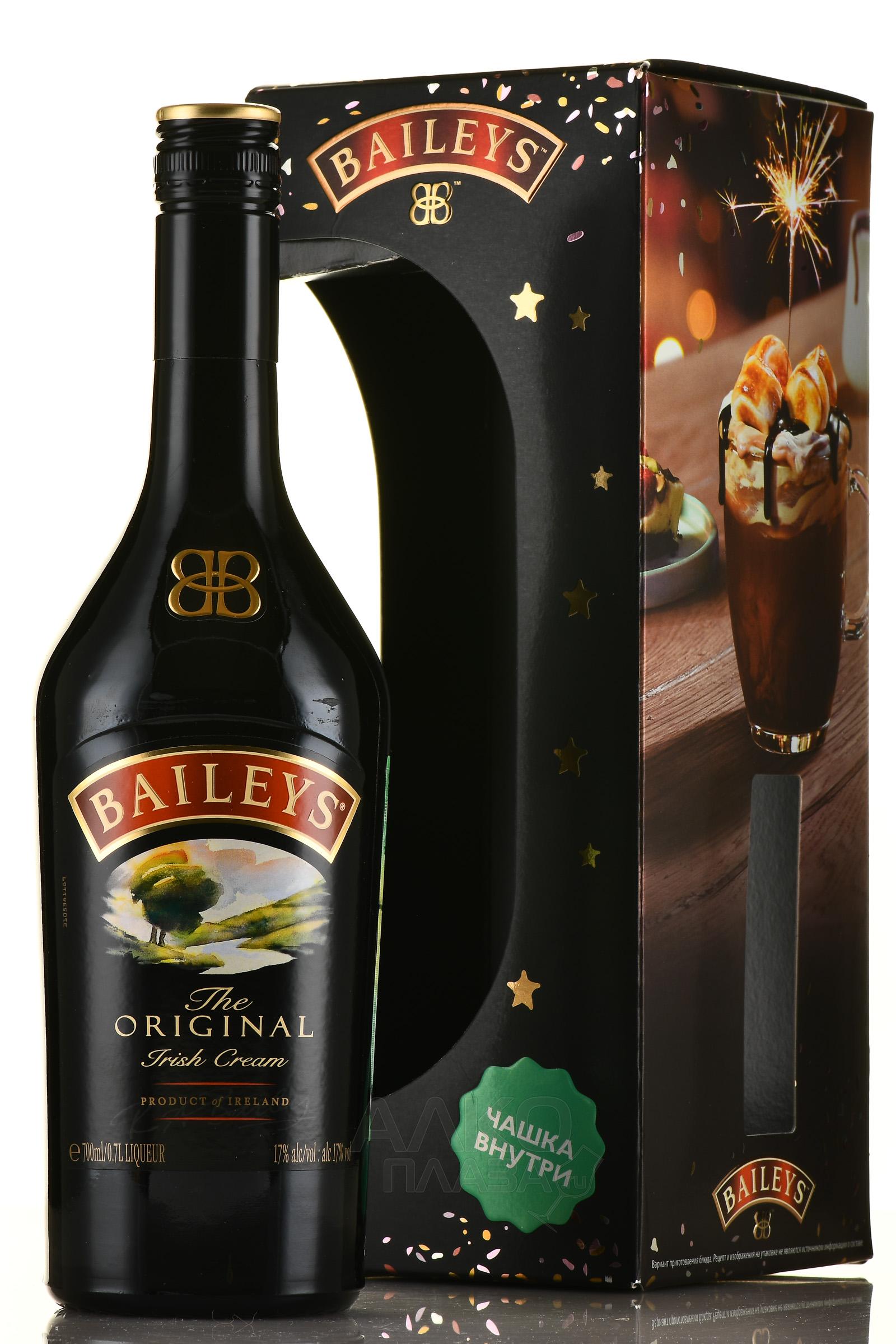 Baileys Original Irish Cream - ликер Бэйлис сливочный оригинальный 0.7 л в п/у + керамическая чашка