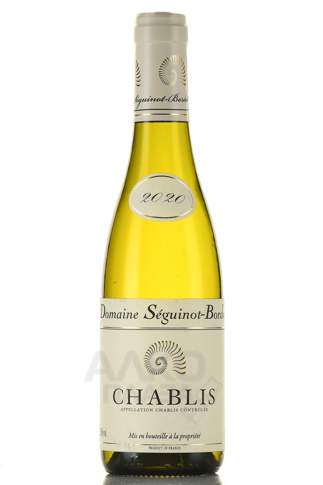вино Domaine Seguinot-Bordet Chablis AOC 0.375 л 