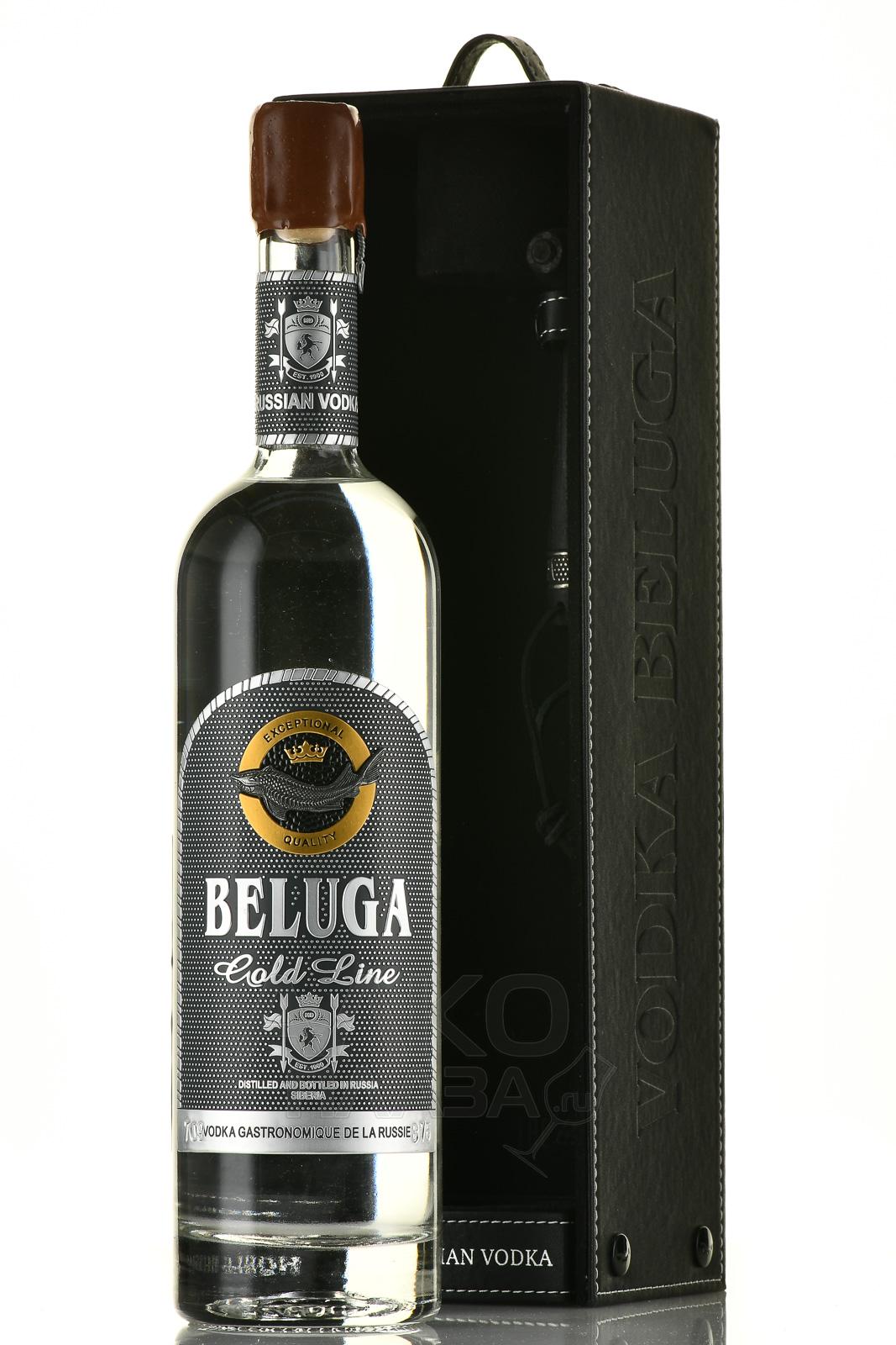 Beluga Gold Line - водка Белуга Золотая Линия 0.75 л с кисточкой в коже