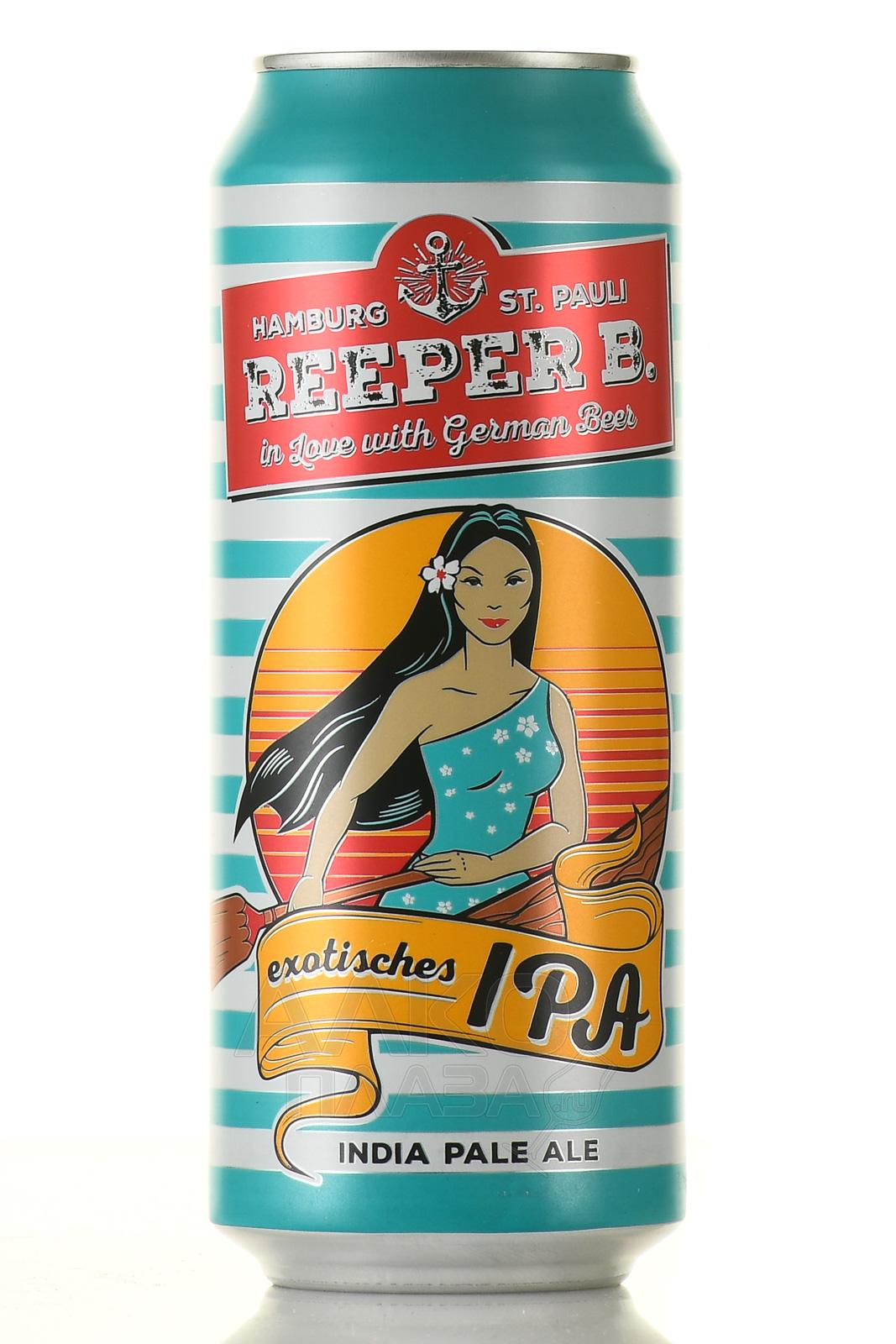 Reeper B. IPA - пиво Реепер Б. ИПА 0.5 л светлое фильтрованное ж/б
