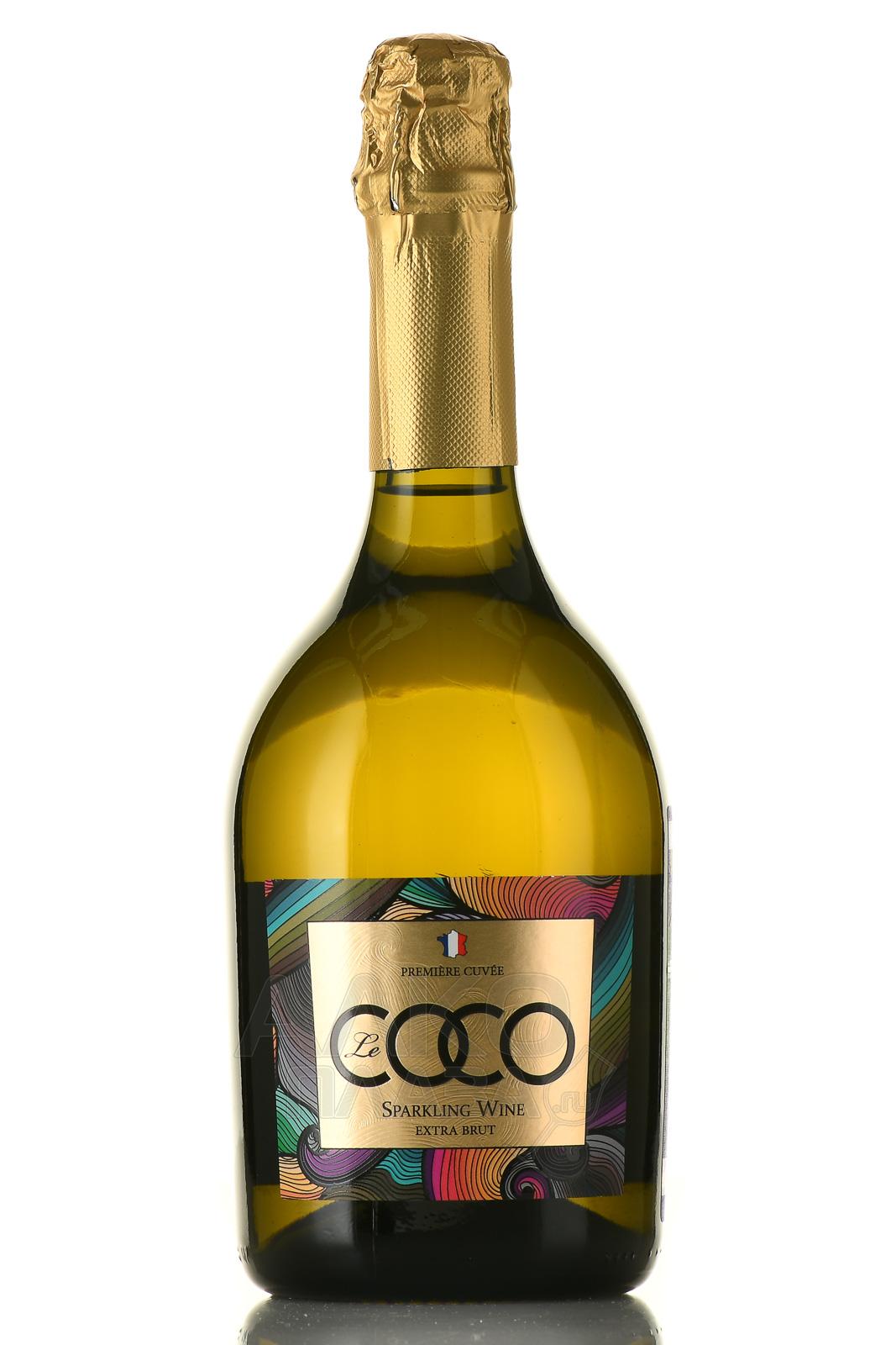 Le Coco - вино игристое Ле Коко 0.75 л белое экстра брют