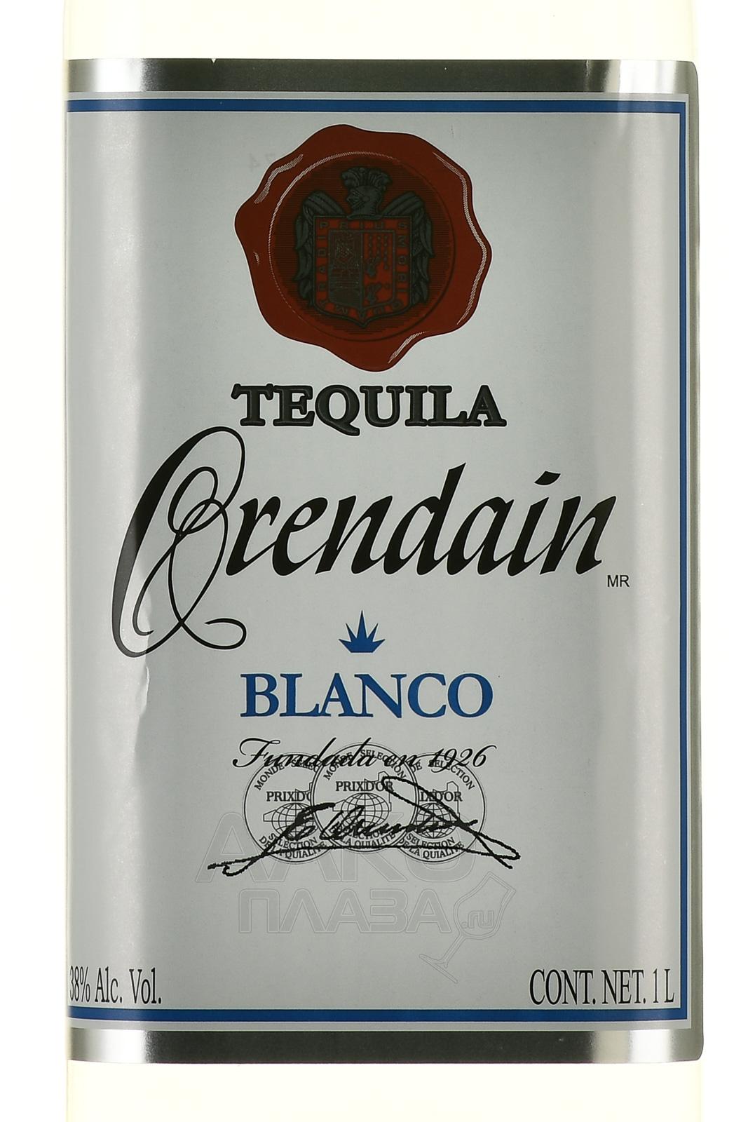 Orendain Tequila Blanco - купить текилу Ориндайн Бланко 1 л - цена