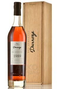 Bas-Armagnac Darroze Unique Collection 1989 - арманьяк Баз-Арманьяк Дарроз Уник Коллексьон 1989 год 0.7 л в п/у дерево