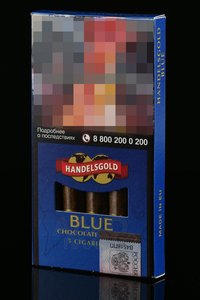 Handelsgold Chocolate Blue Cigarillos - сигариллы Хандэлсголд Аромат Шоколад Блю Сигариллос