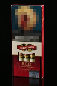 Handelsgold Tip-Cigarillos Cherry Red - сигариллы с мундштуком Хандэлсголд Аромат Черри Тип Сигариллос Ред