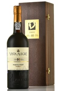 Porto Vista Alegre 40 Years in Wooden Box - портвейн Виста Алегре 40 лет 0.75 л в д/у