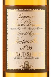 Ragnaud Sabourin Grand Champagne 1 Cru №35 Fontvielle gift box - коньяк Раньо Сабурэн Гран Шампань 1 Крю №35 Фонвьей 0.7 л в п/у