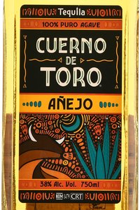 Cuerno de Toro Anejo - текила Куэрно де Торо Аньехо 0.75 л