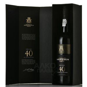 Porto Andresen Very Old 40 Tawny in Tube - портвейн Андресен Вери Олд 40 лет Тони 0.75 л в тубе