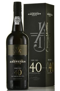 Porto Andresen Very Old 40 Tawny in Tube - портвейн Андресен Вери Олд 40 лет Тони 0.75 л в тубе