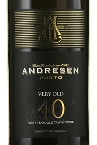 Porto Andresen Very Old 40 Tawny in Tube - портвейн Андресен Вери Олд 40 лет Тони 0.75 л в тубе