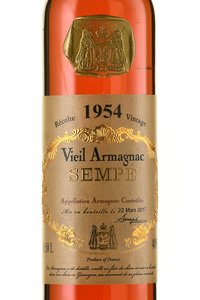 Арманьяк Sempe 1954 - арманьяк Семпе 1954 года 0.5 л