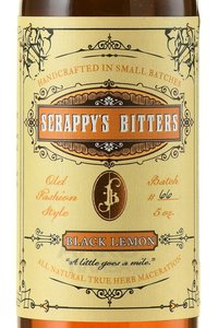 Scrappys Bitters Black Lemon - биттер Скрэппис Биттерс Черный лимон 0.15 л