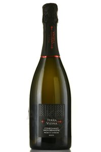 Prosecco Superiore Conegliano Valdobbiadene Extra Dry Terra Vizina - вино игристое Просекко Супериор Конельяно Вальдоббьядене Экстра Драй Терра Вицина 0.75 л белое сухое в п/у