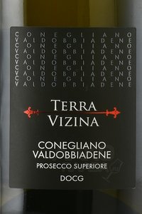 Prosecco Superiore Conegliano Valdobbiadene Extra Dry Terra Vizina - вино игристое Просекко Супериор Конельяно Вальдоббьядене Экстра Драй Терра Вицина 0.75 л белое сухое в п/у