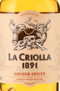 La Criolla Golden Spiced - ром Ла Криолла Голден Спайсд 0.7 л