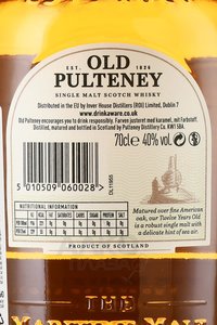 Old Pulteney 12 years - виски Олд Пултени 12 лет