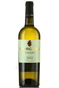 Вино Цинандали серия Гиоргоба 0.75 л белое сухое