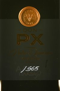 Don PX Pedro Ximenez 1965 - херес Дон РХ Педро Хименес 1965 год 0.2 л в п/у