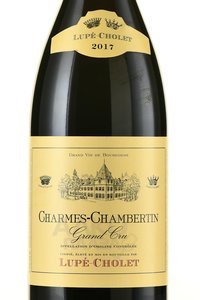 Lupe-Cholet Charmes-Chambertin Grand Cru - вино Люпе-Шоле Шарм-Шамбертен Гран Крю 2017 год 0.75 л красное сухое