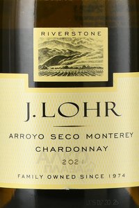 J. Lohr Riverstone Chardonnay - вино Дж. Лор Риверстоун Шардоне 2021 год 0.75 л белое полусухое