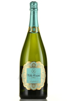 Cava Brut Seleccion Villa Conchi - вино игристое Кава Брют Селексьон Вилла Кончи 1.5 л белое брют в п/у