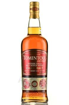 Tomintoul Speyside Cigar Malt Oloroso Sherry Cask Matured - виски Томинтул Спейсайд Сигар Молт Олоросо Шерри Каск Матуред 0.7 л в тубе