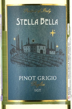 Stella Bella Pinot Grigio - вино Стелла Белла Пино Гриджио 2022 год 0.75 л белое сухое