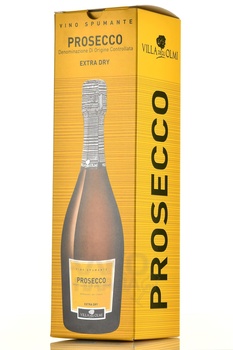 Villa degli Olmi Prosecco Spumante Extra Dry - вино игристое Вилла Дельи Олми Просекко Спумате Экстра Драй 0.75 л белое сухое в п/у