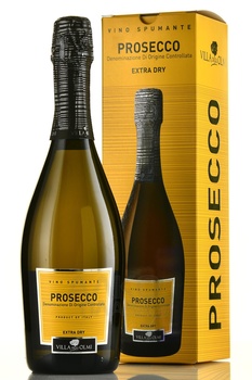 Villa degli Olmi Prosecco Spumante Extra Dry - вино игристое Вилла Дельи Олми Просекко Спумате Экстра Драй 0.75 л белое сухое в п/у