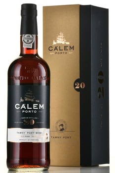 Calem 20 Years Old Tawny Wooden Box - портвейн Калем 20 лет Тони 0.75 л в д/у