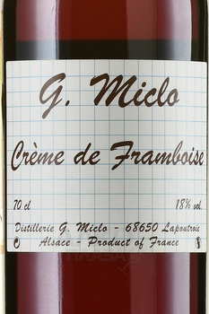 G.Miclo Creme de Framboise - ликер Ж.Микло Крем де Фрамбоз 0.7 л