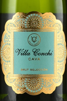 Villa Conchi Cava Brut Seleccion - вино игристое Кава Брют Селексьон Вилла Кончи 0.75 л белое брют в тубе