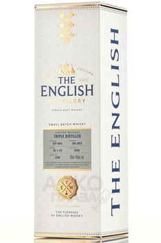 English Whisky Small Batch Release Triple Distilled - виски Инглиш Смол Батч Релиз Трипл Дистилд 0.7 л в п/у